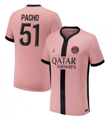 Paris Saint-Germain Willian Pacho #51 Tercera Equipación 2024-25 Manga Corta